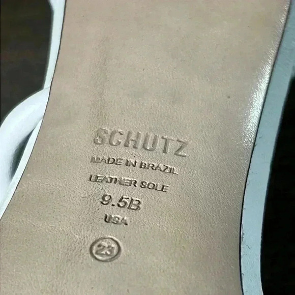 Schutz Gaiah Leather Sandals Size 9.5B - Picture 12 of 14